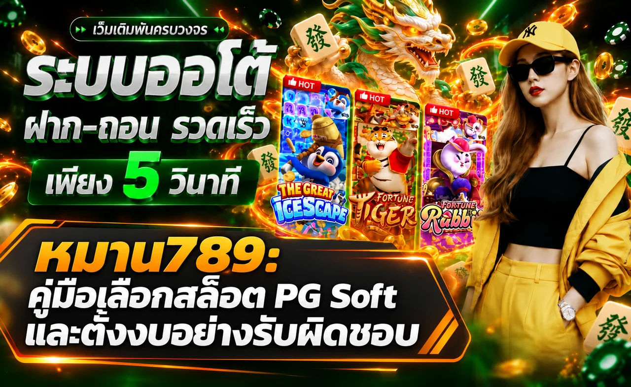 หมาน789 เลือกสล็อต PG Soft และตั้งงบอย่างรับผิดชอบ